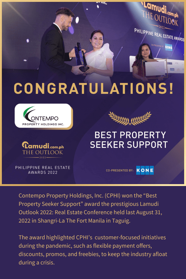 Lamudi The Outlook Philippine Real Estate Awards 2022 - Best Property Seeker Support Award