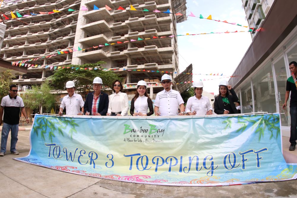 Bamboo Bay Community Celebrates Sinulog With Topping Off of Tower 3